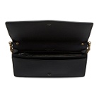 Bottega Veneta Black Intrecciato Chain Wallet Bag