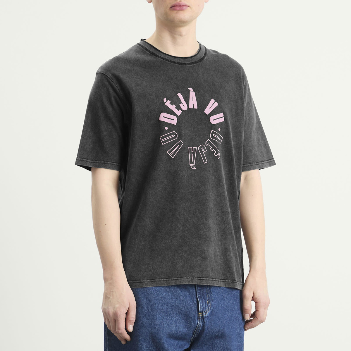 ACMH by Magic Castles Men's Deja Vu T-Shirt in Vintage Black