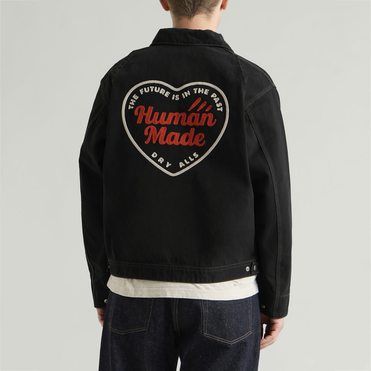 Human Made Men's Zip Work Jacket in Black