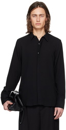 AMI Paris Black Classic Fit Shirt