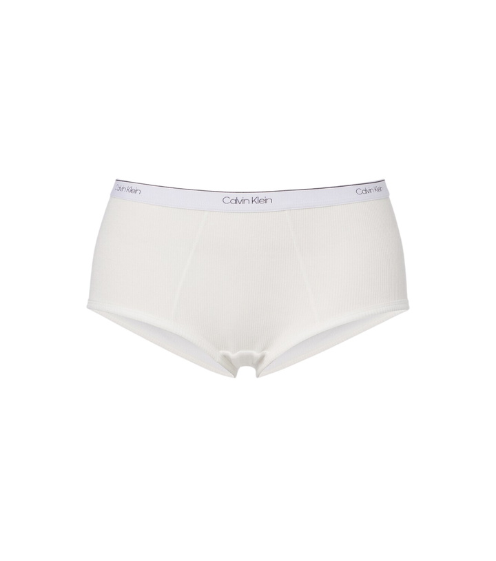 Photo: Calvin Klein Collection Thaïs ribbed-knit cotton-blend briefs