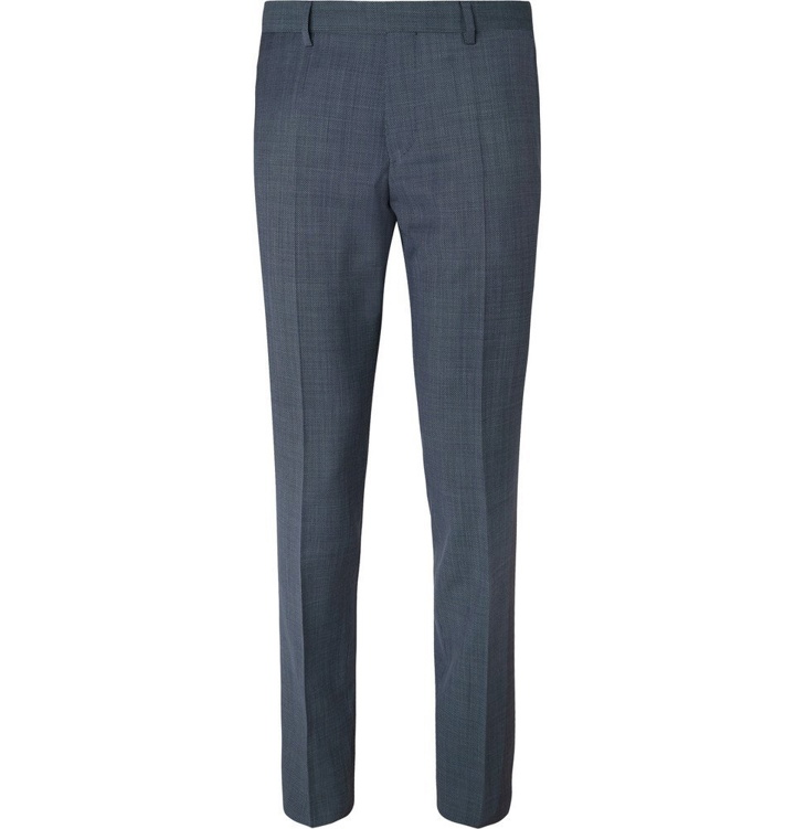 Photo: Hugo Boss - Navy Genesis Slim-Fit Virgin Wool Trousers - Navy