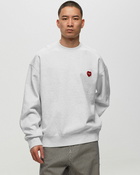 Carhartt Wip Heart Patch Sweat Grey - Mens - Sweatshirts