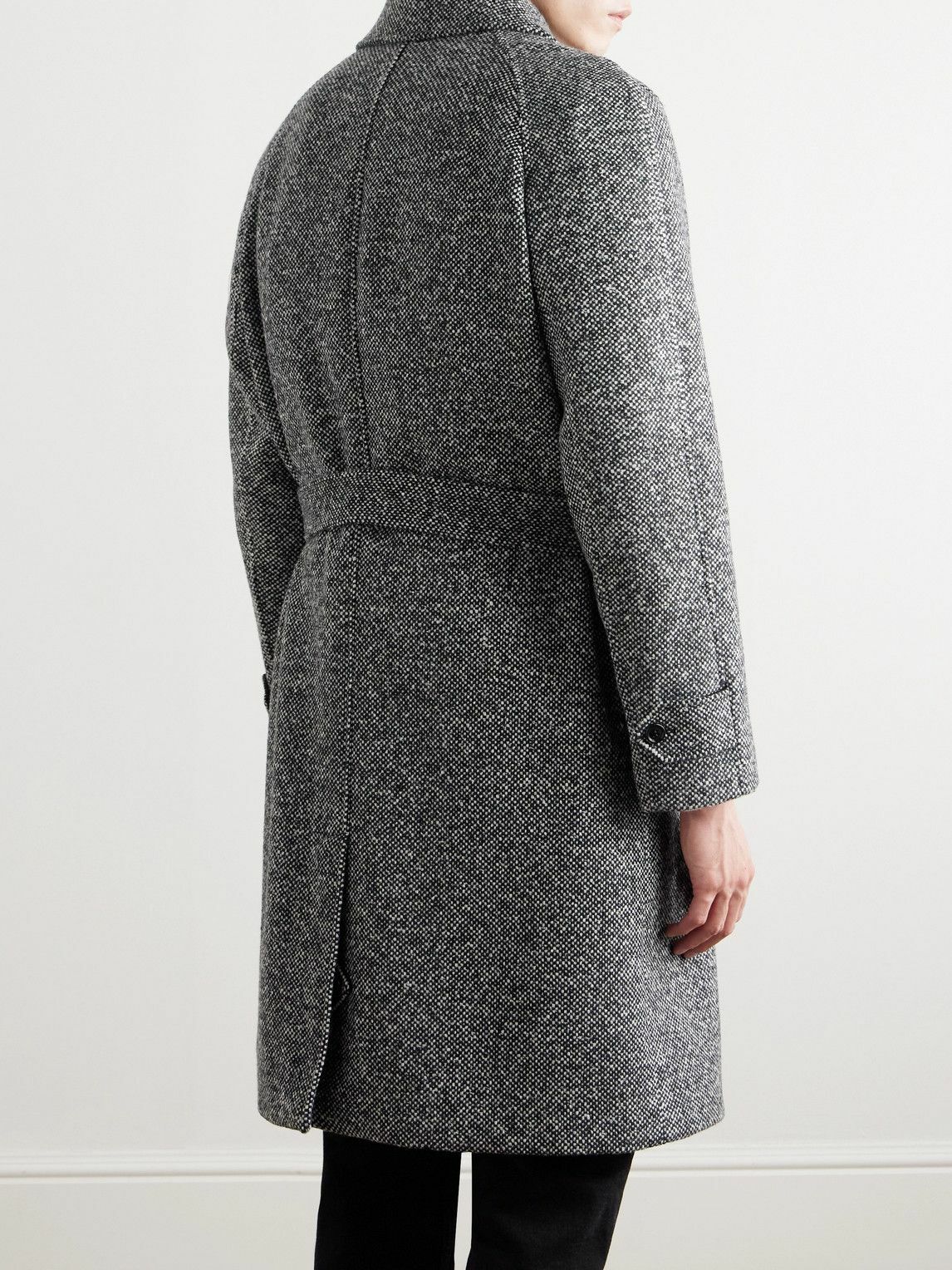 Dunhill - Belted Wool and Cashmere-Blend Coat - Gray
