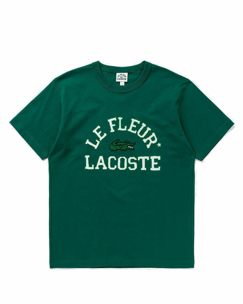 Photo: Lacoste X Le Fleur T Shirt Green - Mens - Shortsleeves