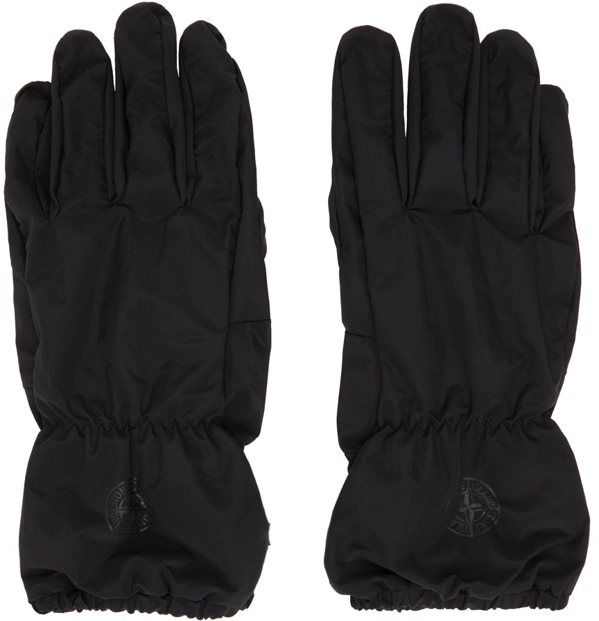 Photo: Stone Island Black Nylon Metal Gloves