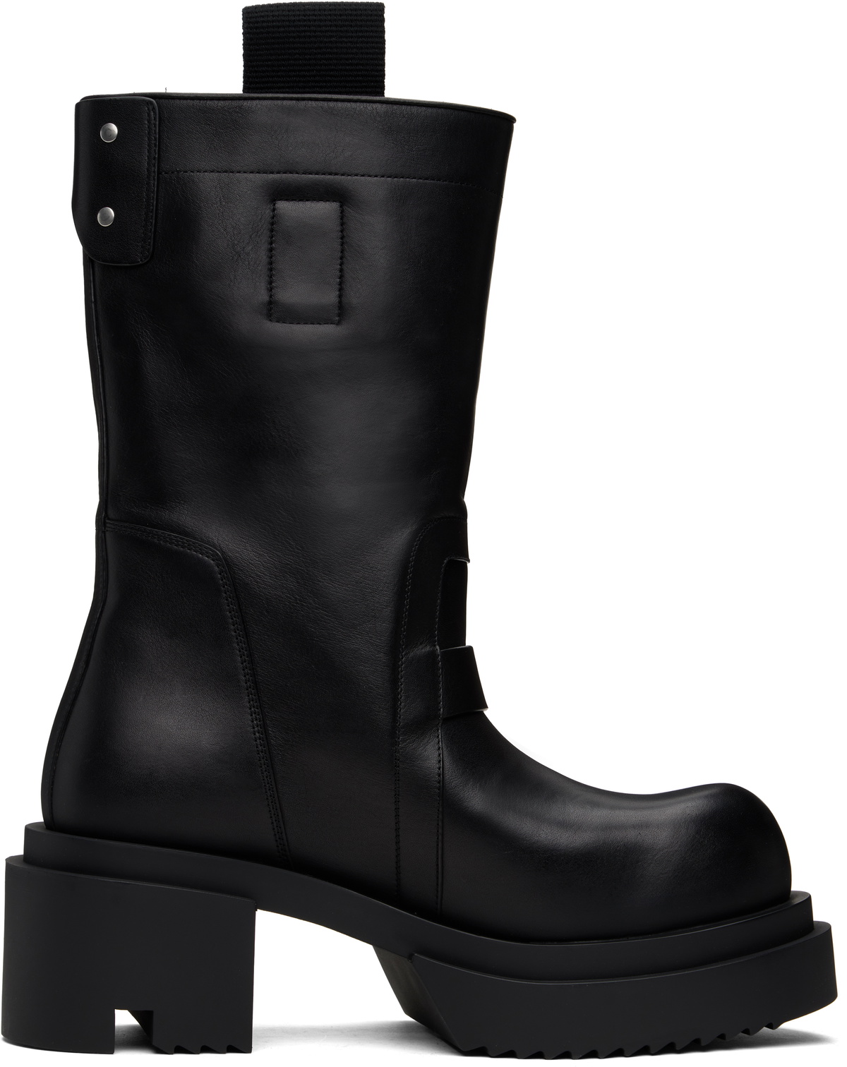 Rick Owens Black Hollywood Low Pull On Bogun Boots Rick Owens
