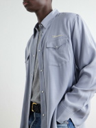 Visvim - Meridian Logo-Embroidered Canvas Shirt - Gray