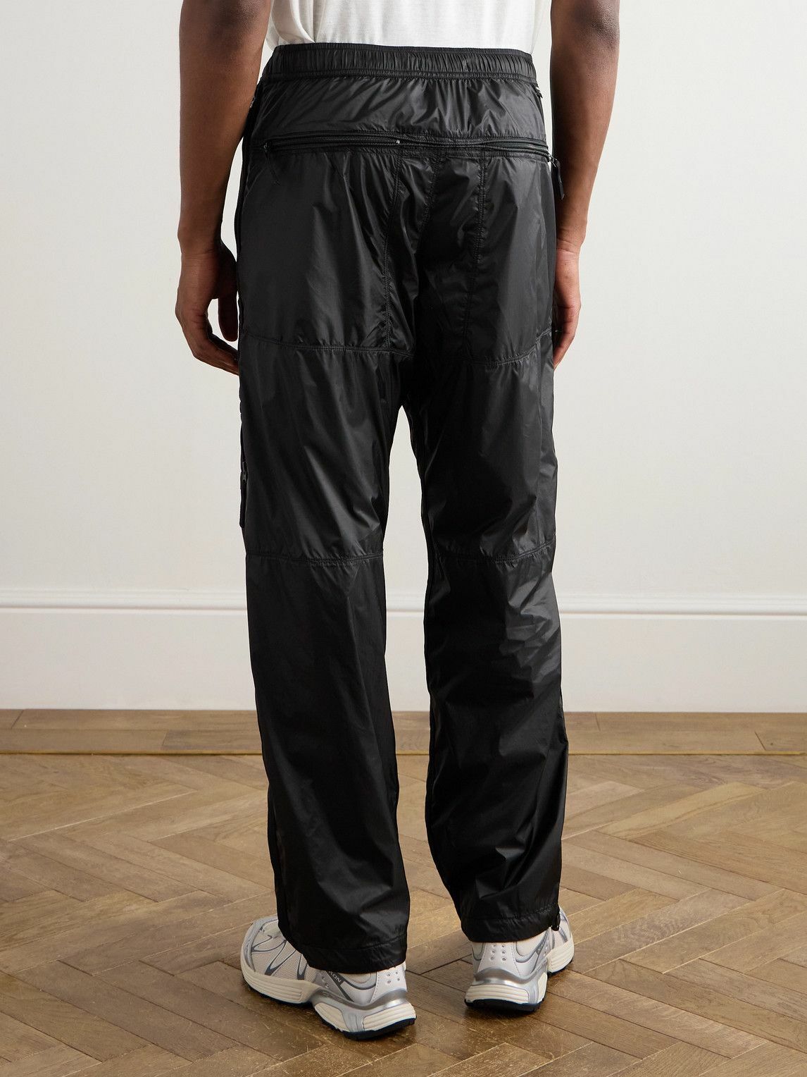 Stone Island - Straight-Leg Logo-Appliquéd Webbing-Trimmed CORDURA® Nylon-Ripstop Track Pants - Gray