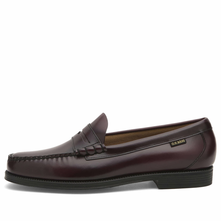 Photo: Bass Weejuns Men's Easy Weejun Larson Flag Loafer in Wine Leather