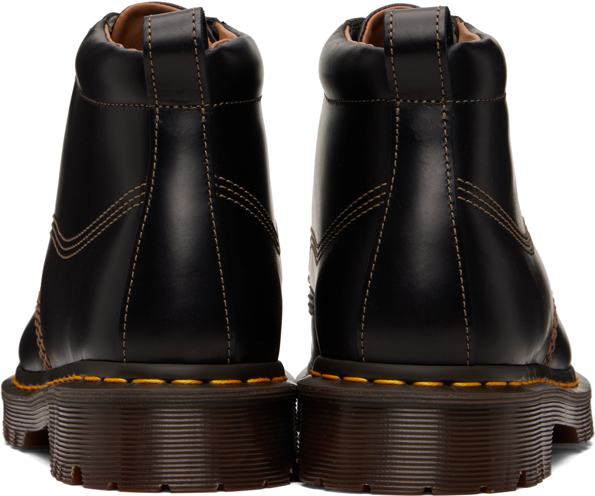 Dr. Martens Black Lowell Chukka Moc Toe Leather Ankle Boots