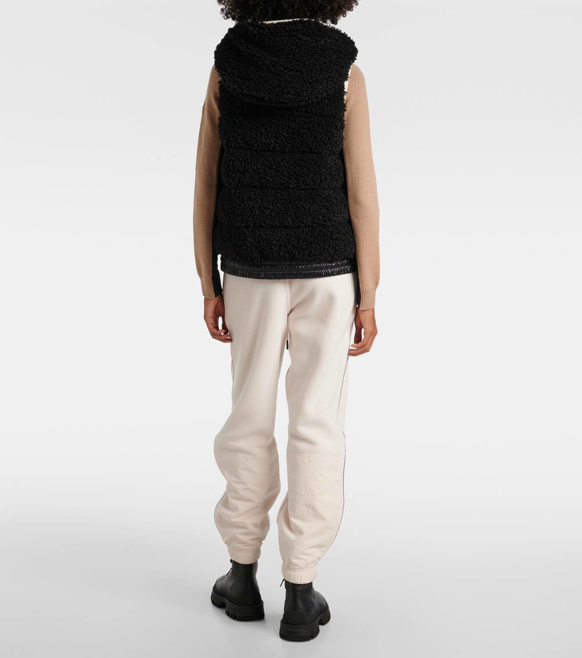 Moncler Grenoble Logo teddy down vest