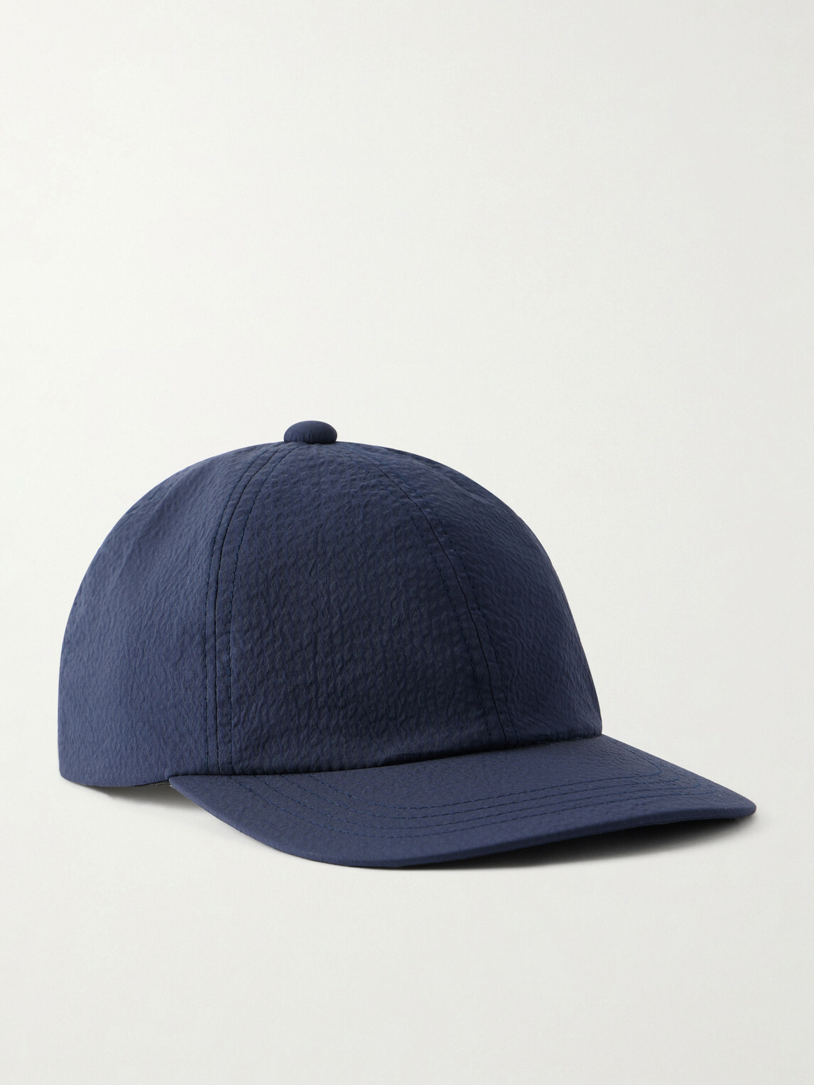 Beams Plus - 6 Panel Regimental Strap Seersucker Baseball Cap