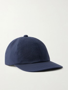 Beams Plus - 6 Panel Regimental Strap Seersucker Baseball Cap