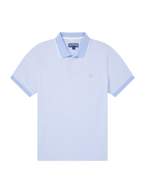 Photo: Vilebrequin - Palatin Cotton-Piqué Polo Shirt - Blue