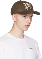 Palm Angels Brown Monogram Cap