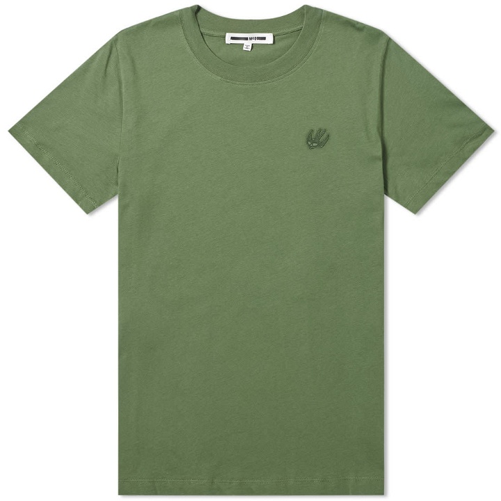 Photo: McQ Alexander McQueen Swallow Patch Tee Rave Green