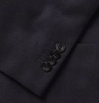 Boglioli - Black Unstructured Double-Breasted Virgin Wool-Hopsack Blazer - Black