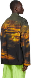 Dries Van Noten Multicolor Nylon Satin Printed Jacket