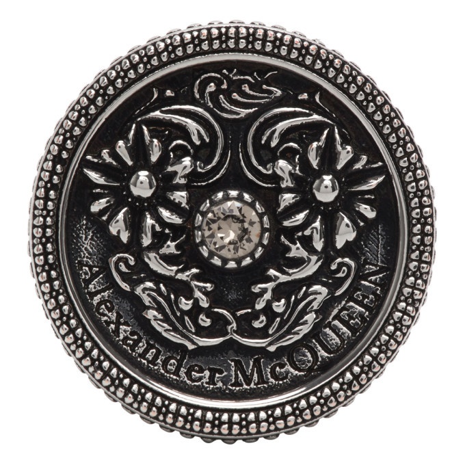 Photo: Alexander McQueen Silver Medallion Ring