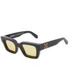 Off-White Sunglasses Off-White Virgil Sunglasses in Black/Yellow 