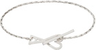 AMI Paris Silver Ami de Cœur Chain Bracelet