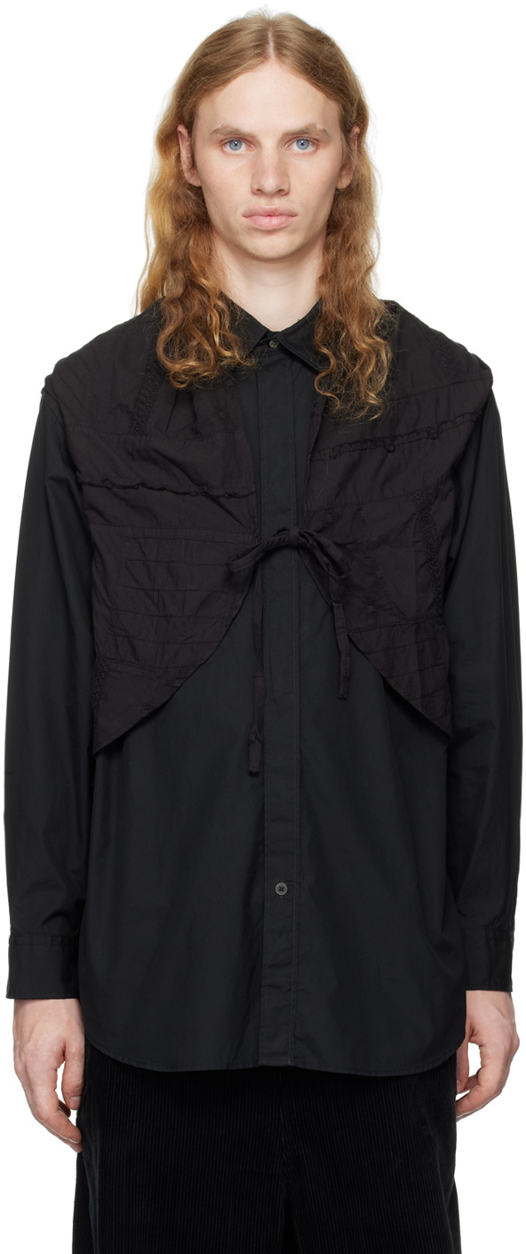Engineered Garments Black Shawl Shirt