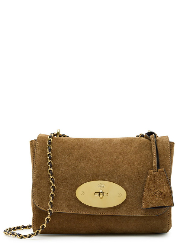 Photo: Mulberry Lily Suede Shoulder bag - Sand - One Size