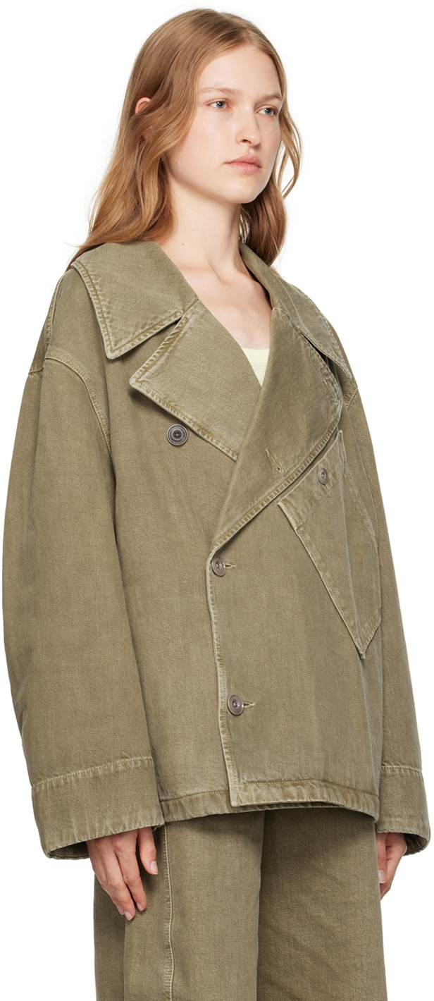 LEMAIRE Green Dispatch Denim Jacket Lemaire