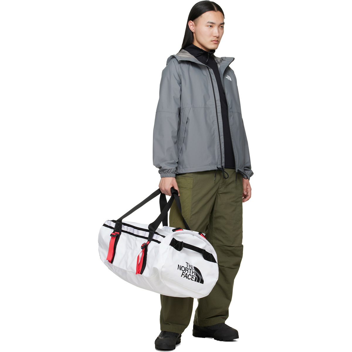 The North Face White Base Camp M Convertible Duffle Bag