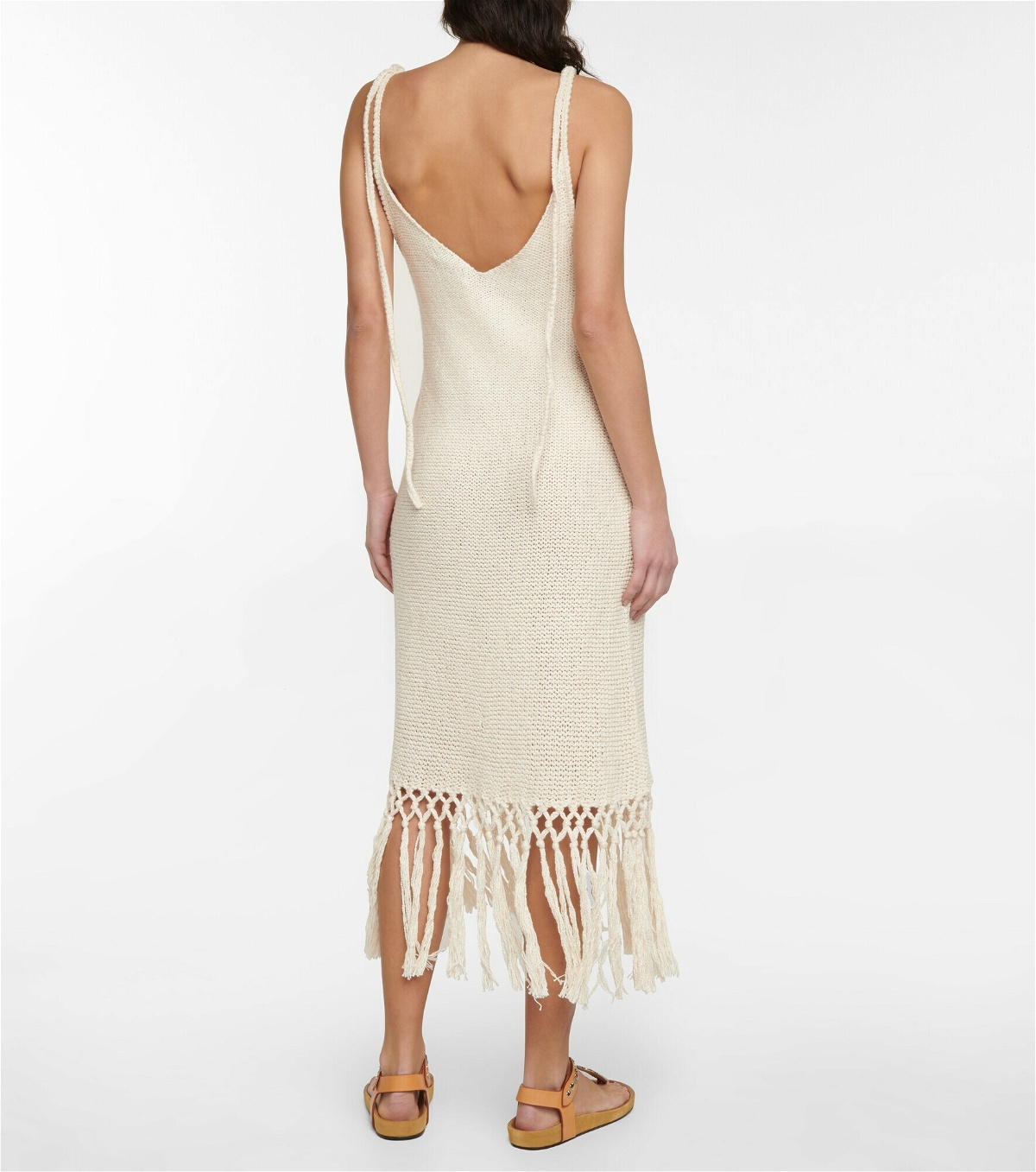 Alanui - Moonlight cotton crochet maxi dress Alanui