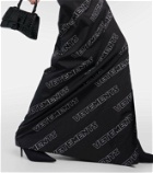 Vetements Logo cotton wrap skirt