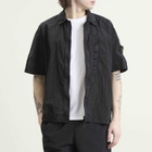 Stone Island Men's Nylon Metal Short Sleeve Shirt in Black