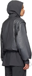 AMOMENTO Navy Padded Reversible Jacket
