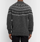 Officine Generale - Fair Isle Shetland Wool Sweater - Men - Dark gray