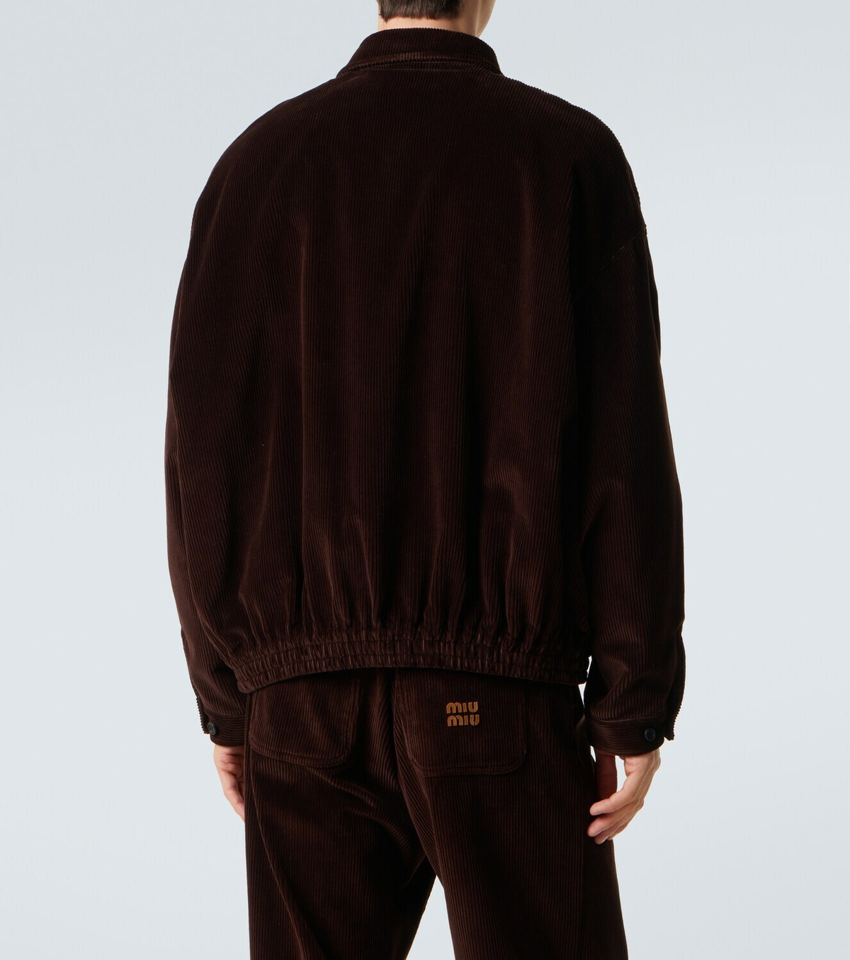 Miu Miu Cotton corduroy blouson jacket