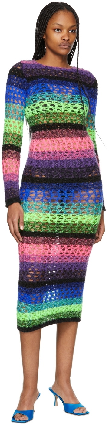 agr knit dress Multicolor Stripe Maxi AGR model-natalie