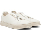 Ferragamo Off-White Elastic Lace Sneakers