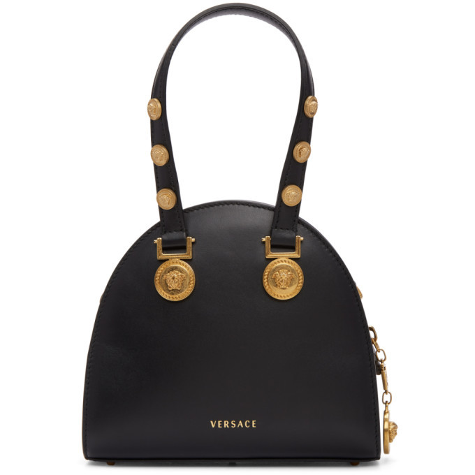 Versace Bowling Logo-Patch Tote Bag