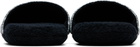 Versace Black 'I Heart Baroque' Slippers