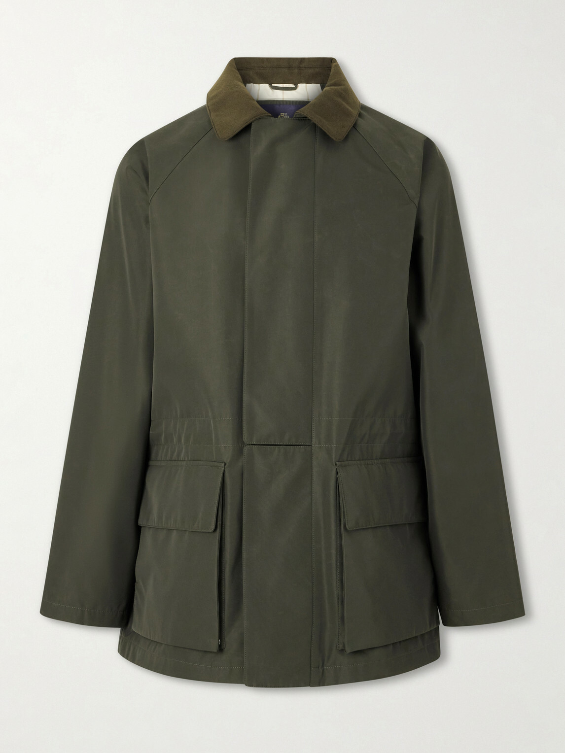 Loro Piana - Horsey Leather-Trimmed Storm System® Tech-Shell Field Jacket - Green