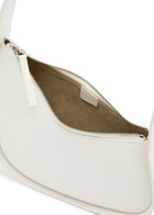 The Row Half Moon Leather Shoulder bag - Ivory - One Size