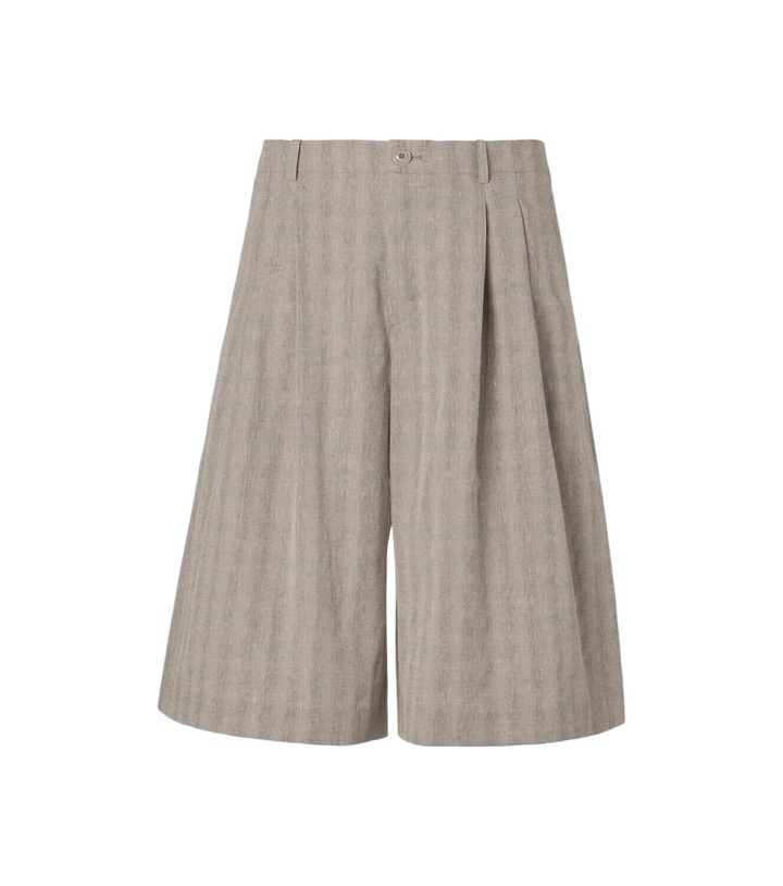 Photo: Our Legacy Split striped cotton and linen-blend capri pants