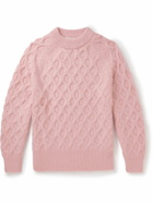 Séfr - Alain Cable-Knit Alpaca-Blend Sweater - Pink