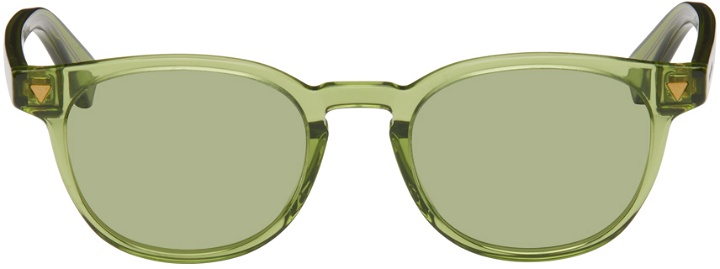 Photo: Bottega Veneta Green Panthos Sunglasses