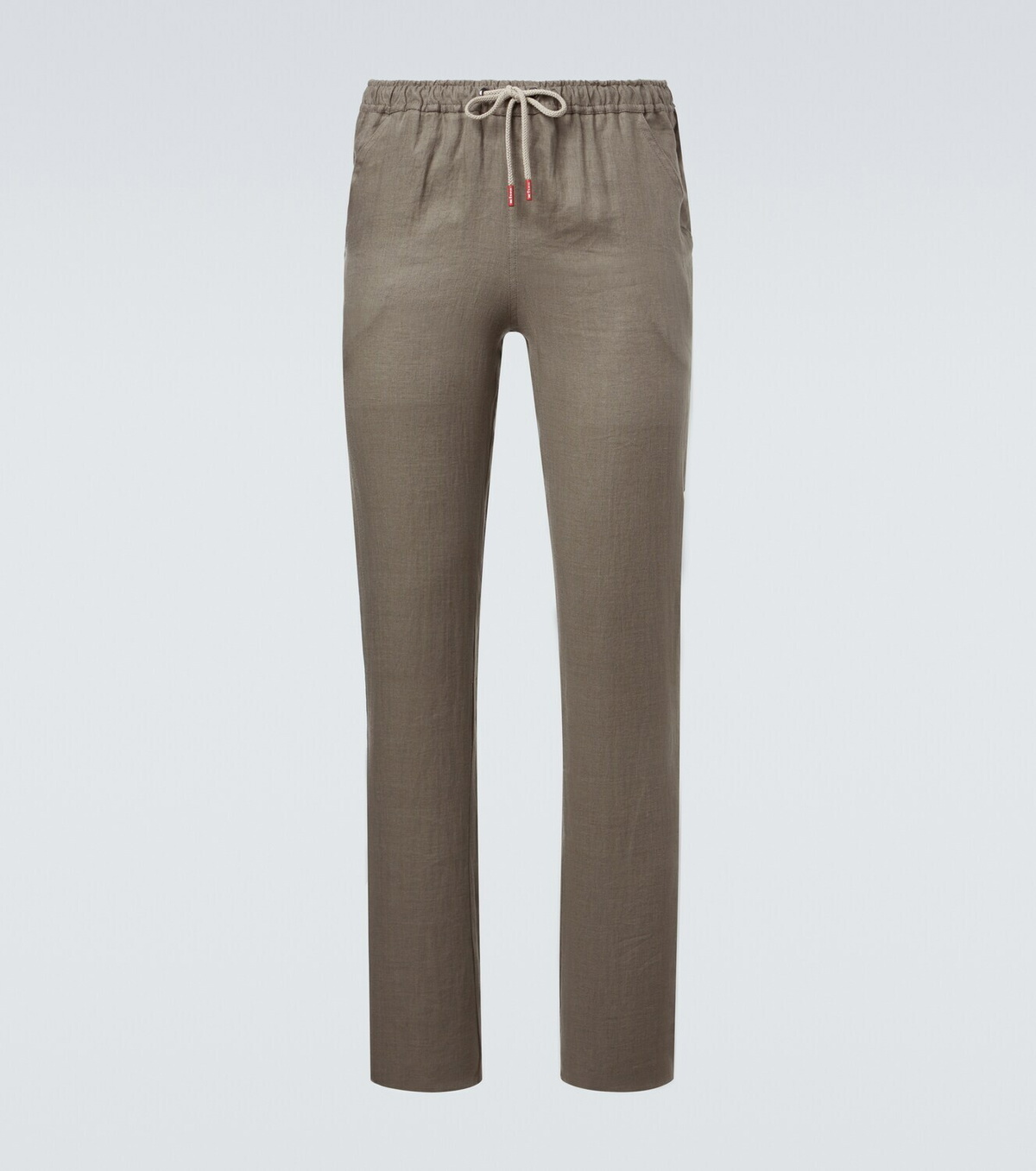 Kiton Linen slim pants