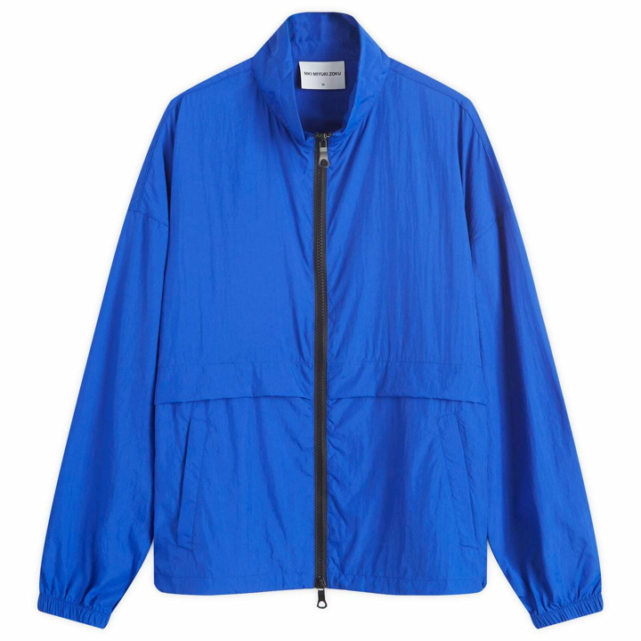 Photo: MKI Men's Crinkle Nyon Track Jacket in Royal Blue