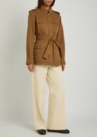 Moncler Straight-leg Cotton-poplin Trousers Beige