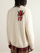 The Elder Statesman - Cotton-Jacquard Sweater - Neutrals