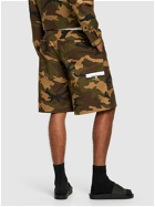 PALM ANGELS Tailored Camouflage Cotton Shorts